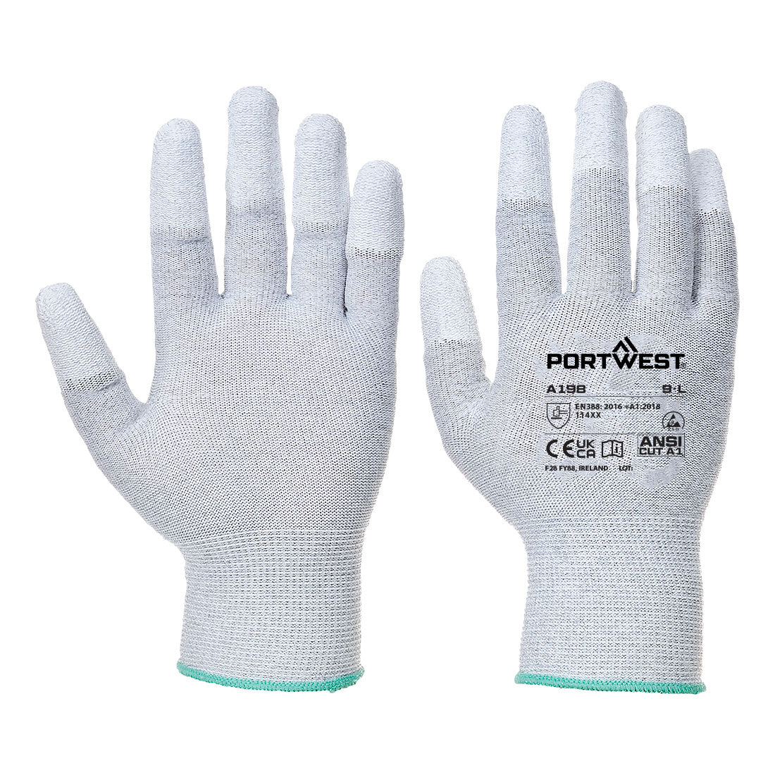 Antistatic PU Fingertip Glove