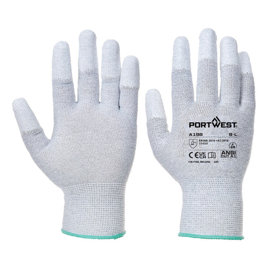 Antistatic PU Fingertip Glove