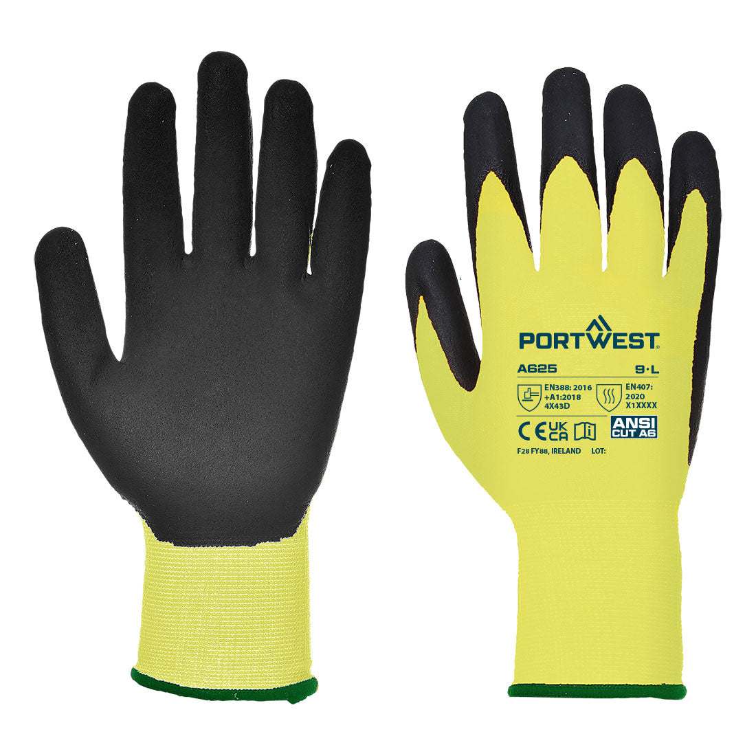 Cut D13 PU Hi - Vis Glove A4
