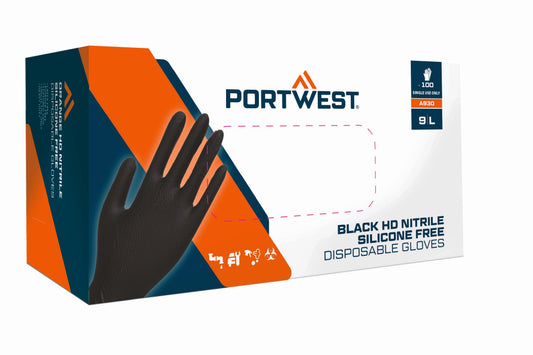 Portwest Orange HD Disposable Gloves