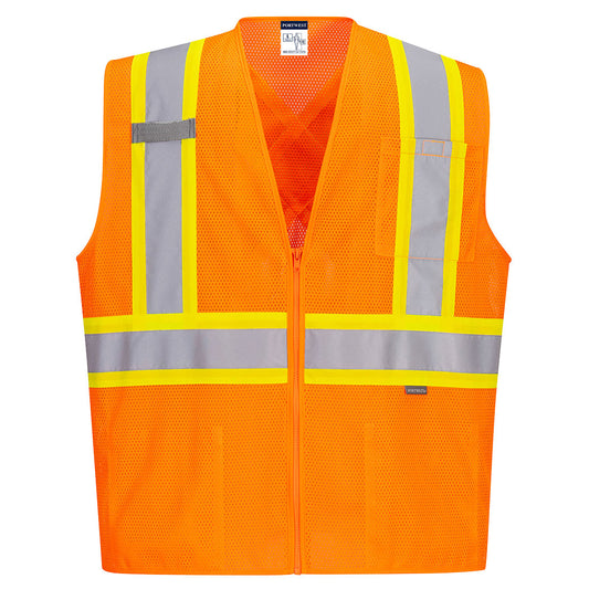 Hi-Vis X Back Contrast Vest