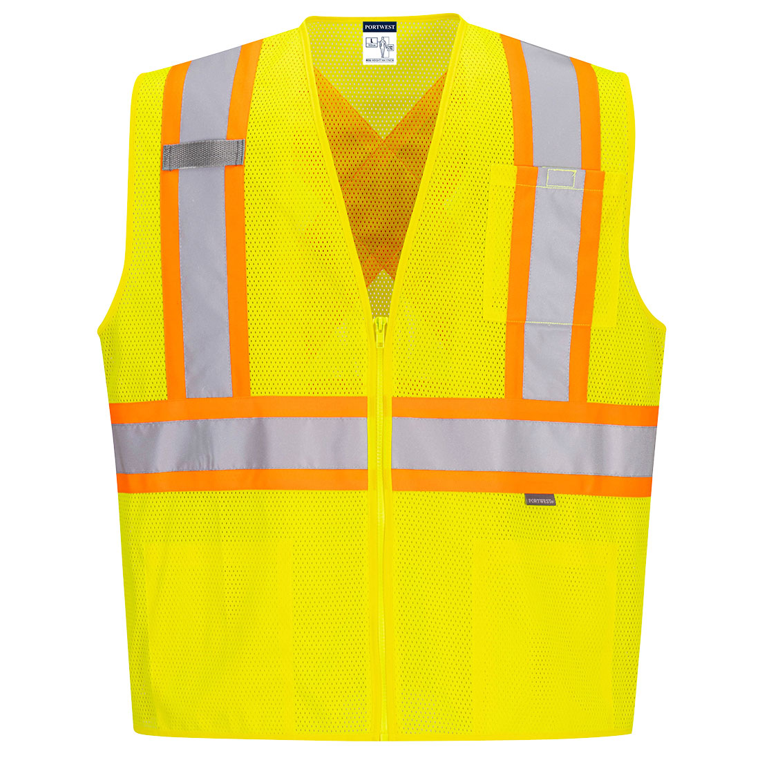 Hi-Vis X Back Contrast Vest