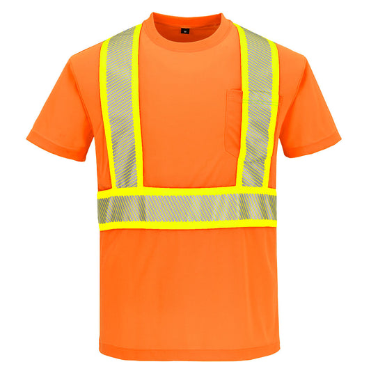 Hi-Vis X Back T-Shirt S/S