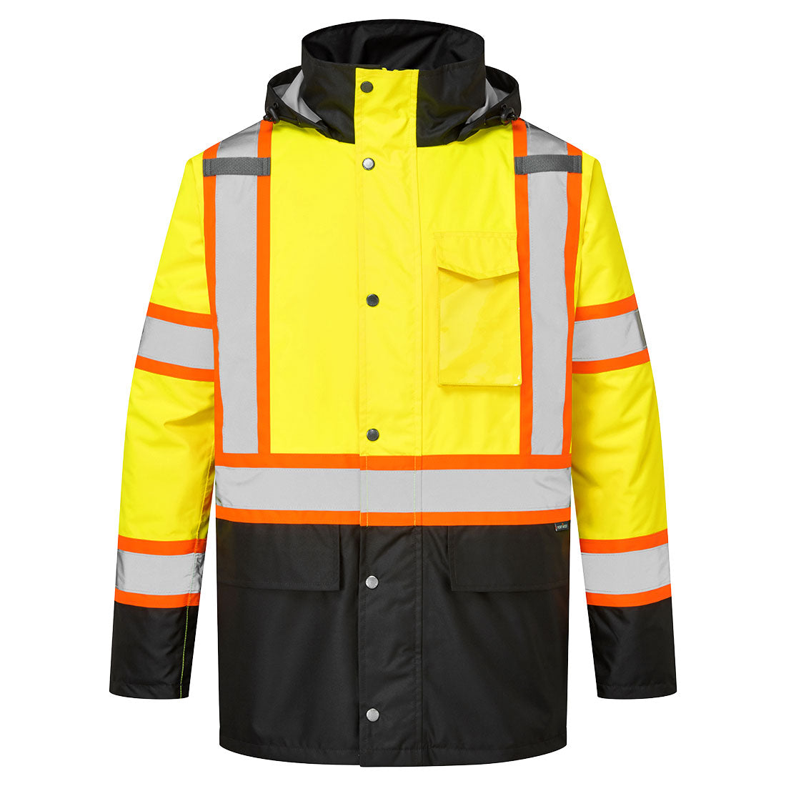 Hi-Vis X Back Contrast Winter Traffic Jacket