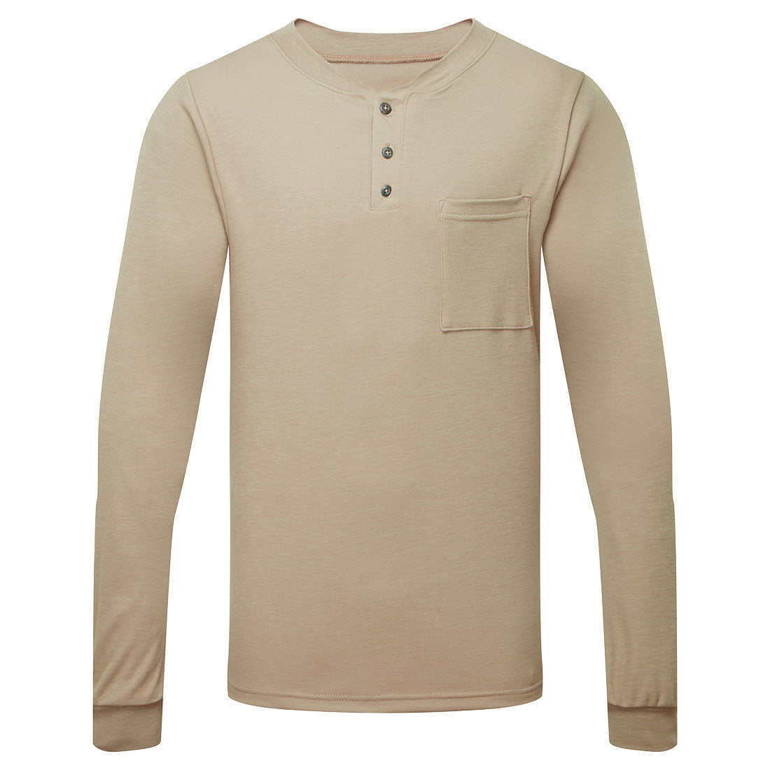 Frontline 6.9oz Henley Long Sleeve T-Shirt