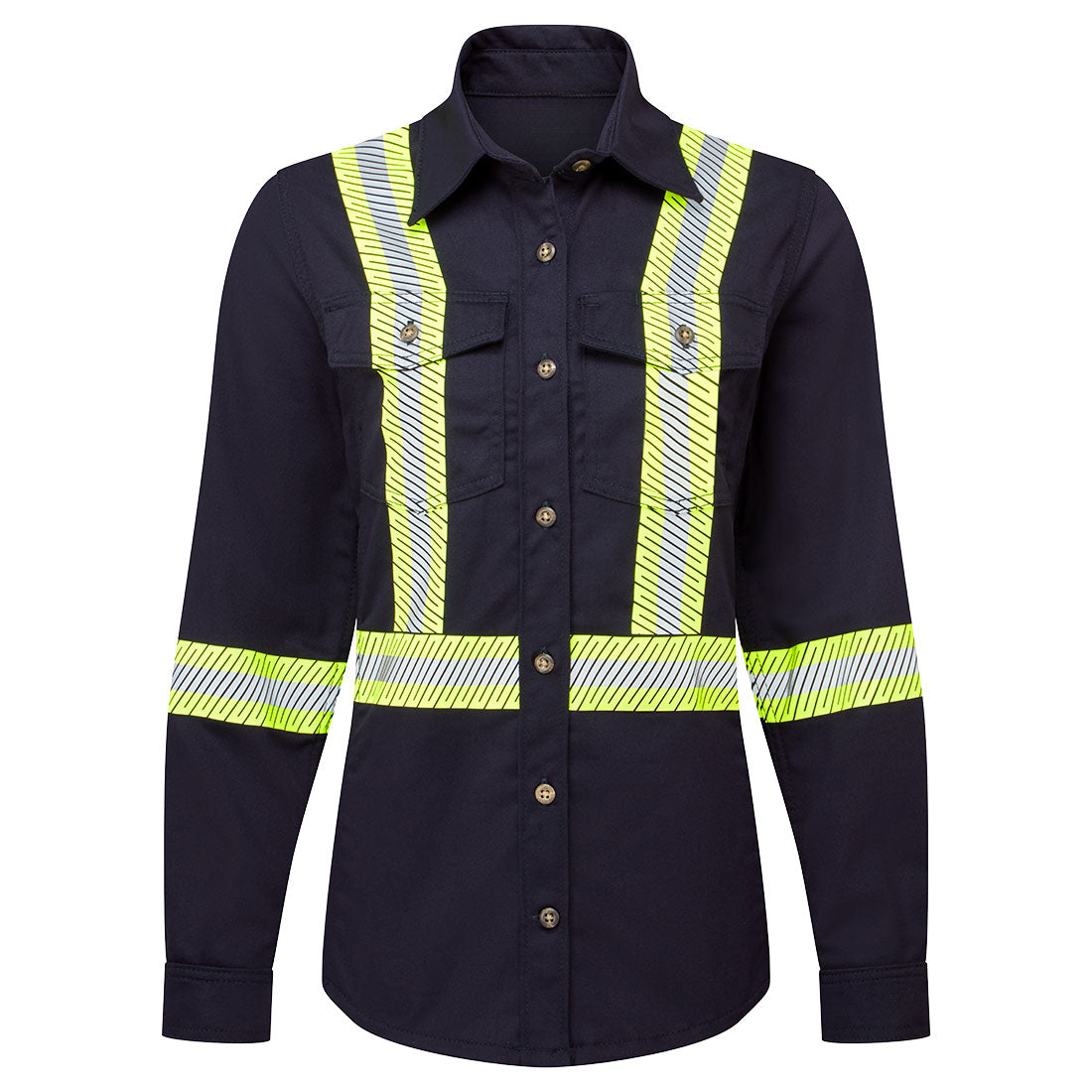 Women's Ultrasoft 7oz Deluxe Segmented Striped Work shirt