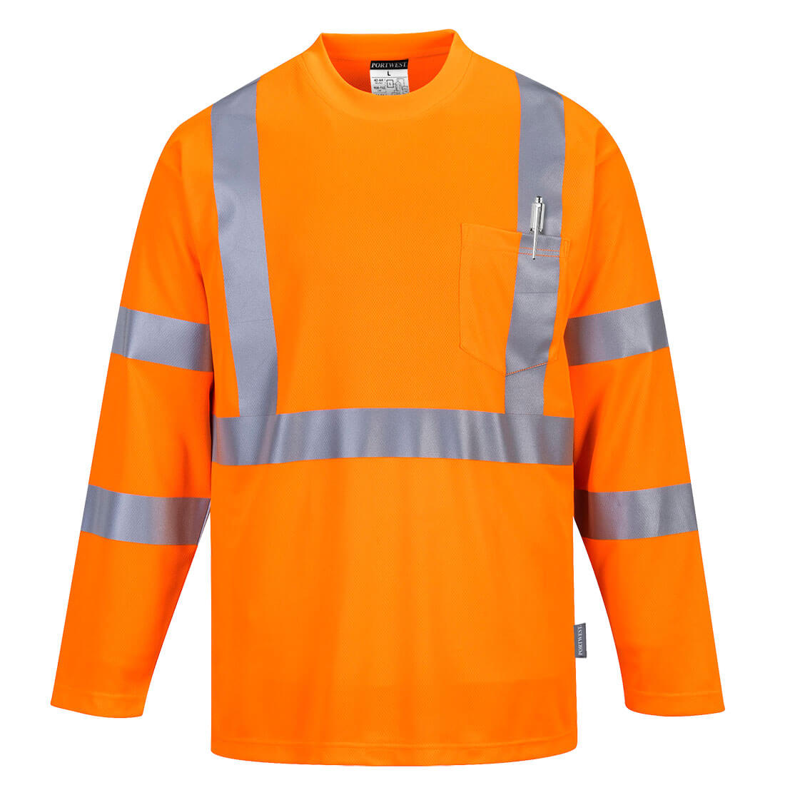Hi-Vis Pocket T-Shirt L/S