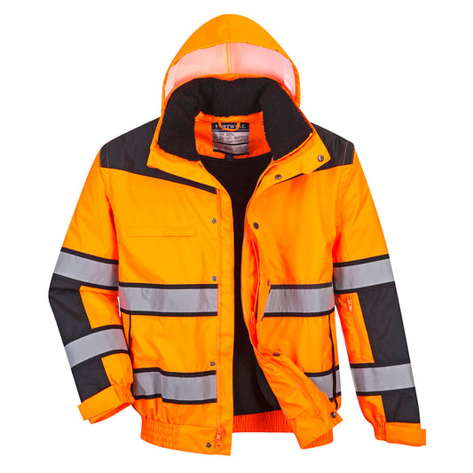 Hi-Vis 3-in-1 Contrast Winter Bomber Jacket
