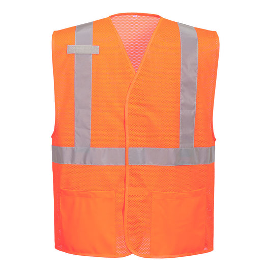 Economy Hi-Vis Mesh External Pocket Vest