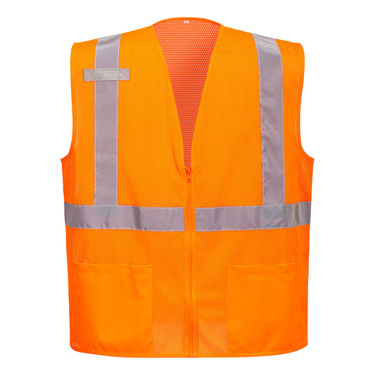 Economy Hi-Vis Mesh External Pocket Vest