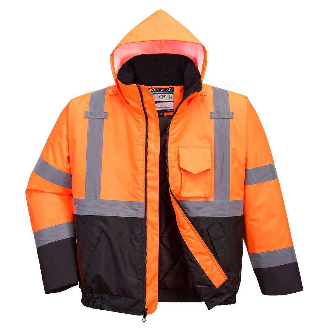 Hi-Vis Contrast Winter Bomber Jacket