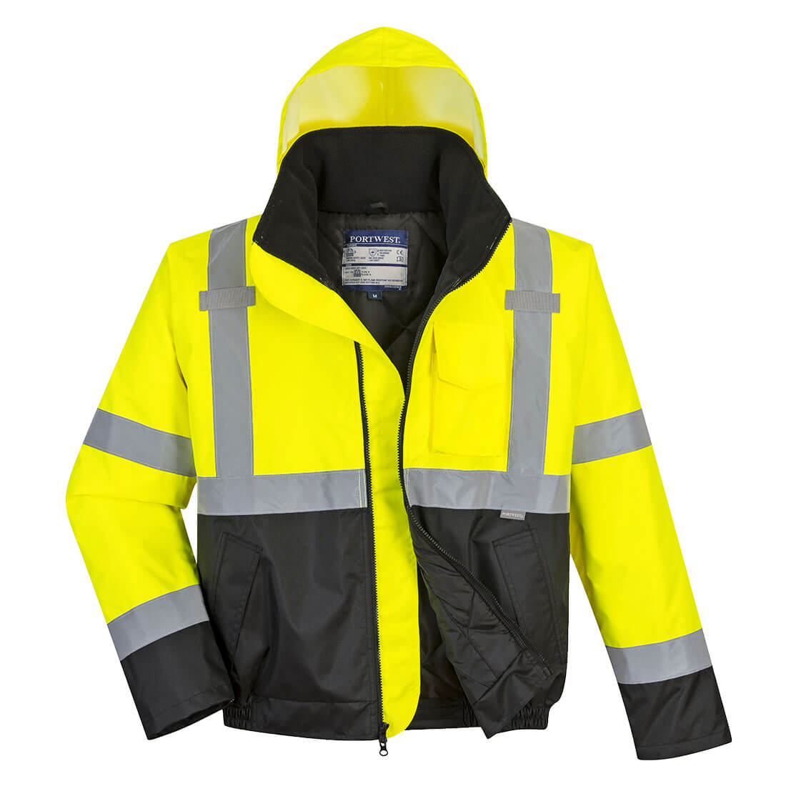 Hi-Vis Contrast Winter Bomber Jacket