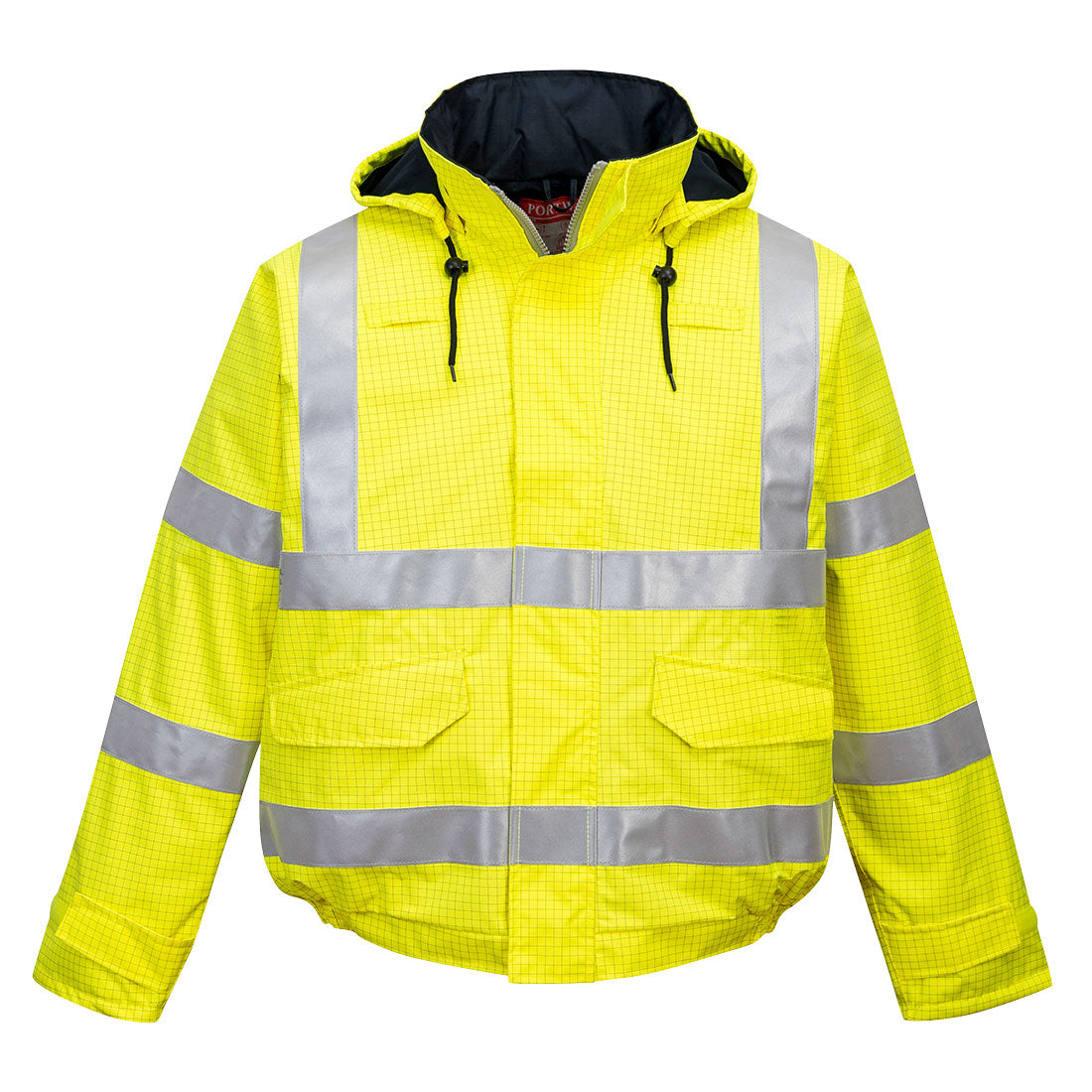Bizflame Rain Hi-Vis Anti-static FR Bomber Jacket